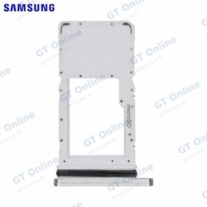 Tiroir SIM Original Samsung Galaxy Tab A7 Wi-Fi T500 GH81-19669A Argent Métallique