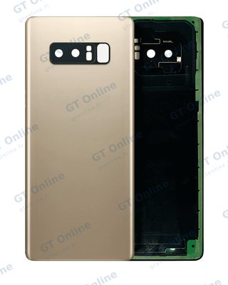 Vitre arrière pour Samsung Galaxy Note 8 (sans logo, compatible premium, Maple Gold)