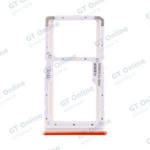 Tiroir Sim Premium Xiaomi Redmi Note 8 Pro Orange Corail