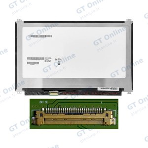 Dalle Ordinateur Portable 13.3" Slim FHD (1920x1080) LCD 60Hz, eDP 30pin Gauche, Fixation Haut Bas (B133HAN02.7