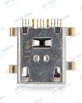 Connecteur de charge à souder — format Micro A, 12 broches, 4 points de fixation (C232)