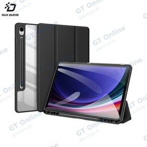 Housse de Protection Toby Dux Ducis pour Samsung Galaxy Tab S9 FE Plus Wi-Fi X610 Noir