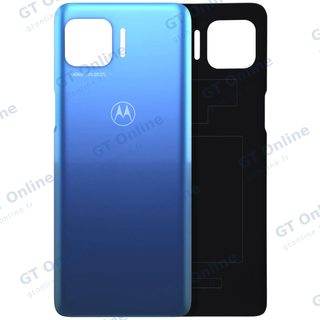 Vitre arrière pour Motorola Moto G 5G Plus (XT2075-3 / 2020) (origine, bleu Surfing)