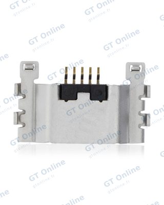 Connecteur de charge à souder — format Micro B, 5 broches, 6 points de fixation (C245)