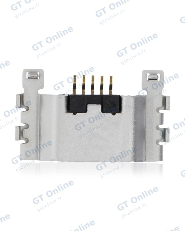 Connecteur de charge à souder — format Micro B, 5 broches, 6 points de fixation (C245)