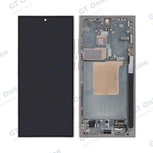 Écran Tactile Soft Oled avec Châssis Samsung Galaxy S24 Ultra 5G S928 Gris Titane