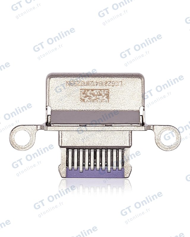 Connecteur de charge nu à souder pour Apple iPad Air 4 / iPad Air 5 (soudure requise, violet, lot de 10)