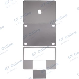 Kit de films de protection 4 en 1 pour MacBook Air 13" A2681 (2022) / A3113 (2024) / A3240 (2025) / A3449 (2026) (gris sidéral)