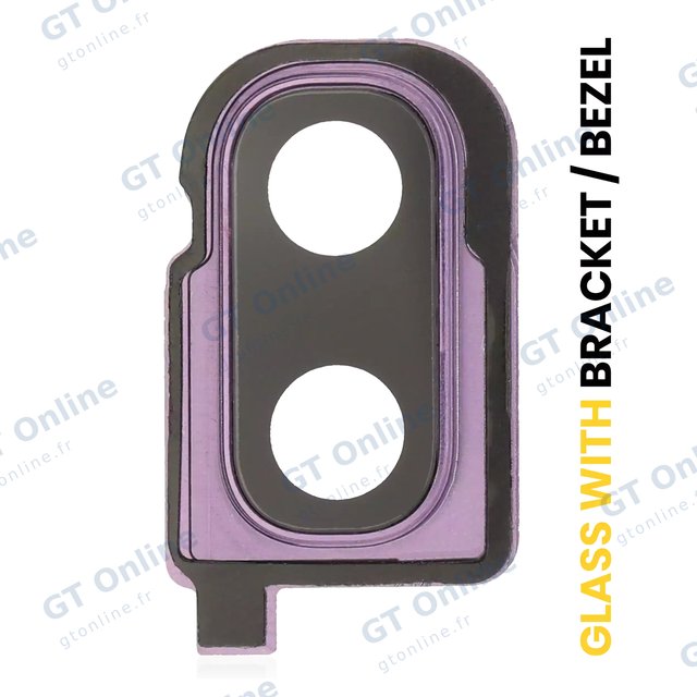 Lentille de caméra arrière avec support et anneau pour Samsung Galaxy Z Flip 4G (F700) / Z Flip 5G (F707) (Mirror Purple)