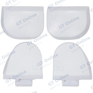 Gâchettes R1 / L1 / R2 / L2 avec ressorts pour manette Sony DualSense (PS5) — BDM-030 (blanc, jeu de 8 pièces)