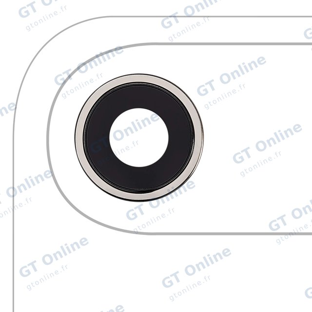 Lentille de caméra arrière avec support et anneau pour Apple iphone Air (premium, Light Gold)