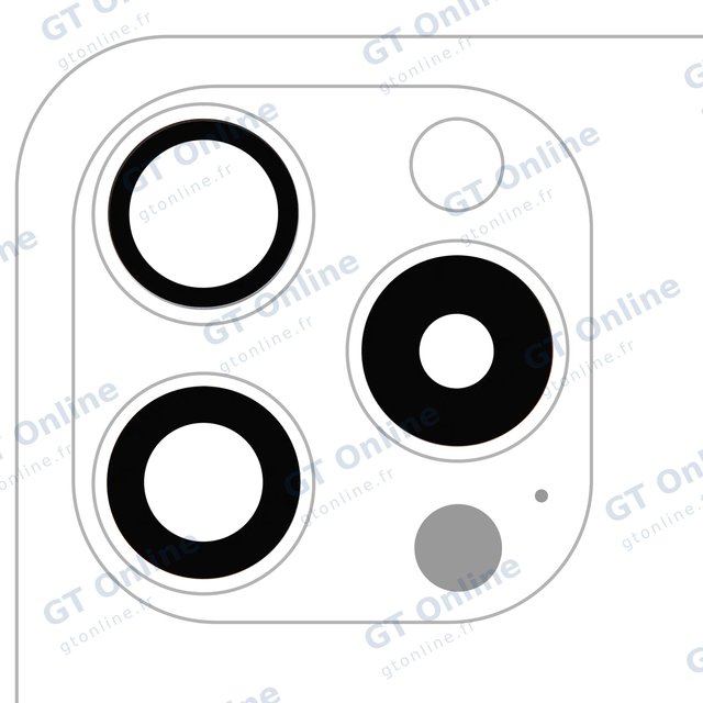 Lentille de caméra arrière avec adhésif pour Apple iPhone 15 Pro (lot de 3, compatible premium, lot de 10)