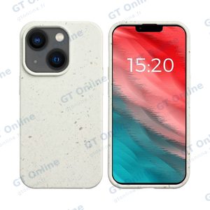 Coque Bambou Biodégradable PROTECT pour Apple iPhone 14 (#1) Blanc