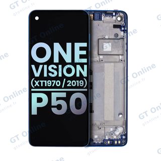Écran LCD avec châssis pour Motorola One Vision (XT1970 / 2019) / P50 (origine, Sapphire Gradient)