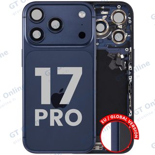 Châssis pour Apple iPhone 17 Pro (version EU, origine d'occasion — grade A, Deep Blue)