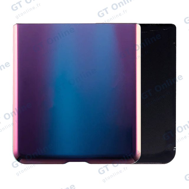 Vitre arrière pour Samsung Galaxy Z Flip 4G (F700) (pack service origine, Mirror Purple)