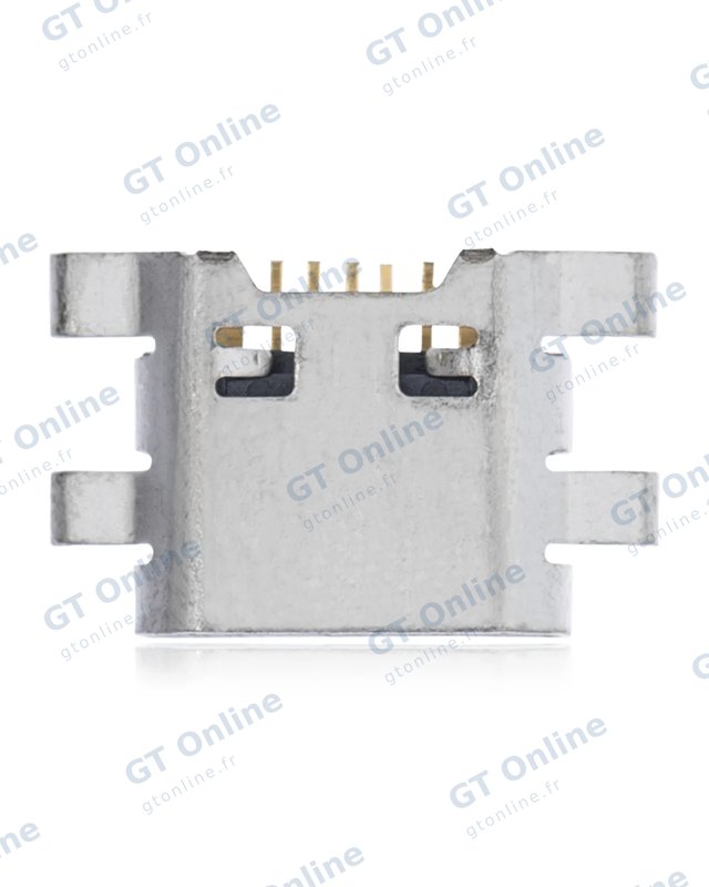 Connecteur de charge à souder — format Micro B, 7 broches, 4 points de fixation (C208)
