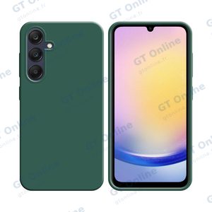 Coque Silicone Compatible pour Samsung Galaxy A25 5G A256 (#22) Vert Foncé