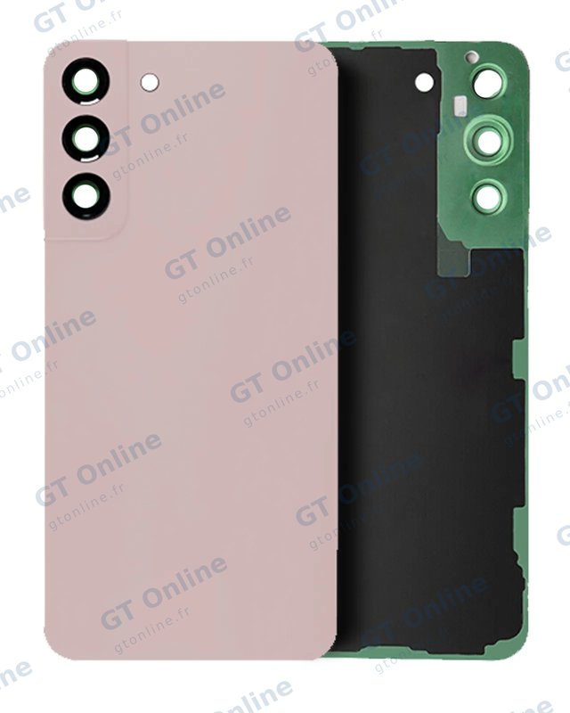 Vitre arrière pour Samsung Galaxy S22 Plus (pack service origine, Pink Gold)