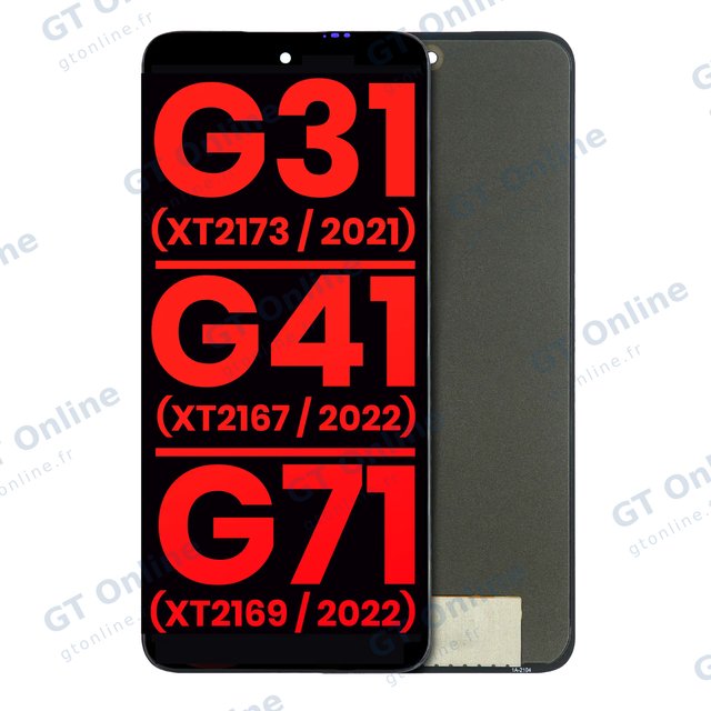 Écran pour Motorola Moto G31 (XT2173 / 2021) / G41 (XT2167 / 2022) / G71 5G (XT2169 / 2022) (compatible premium, toutes couleurs)