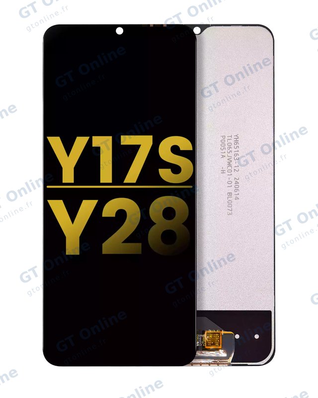 Écran LCD sans châssis pour Vivo Y17s / Y28 (reconditionné, toutes couleurs)