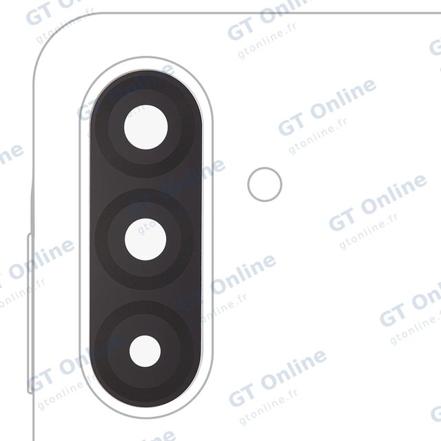 Lentille de caméra arrière avec adhésif pour Samsung Galaxy A26 5G (A266 / 2025)