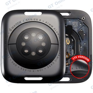 Vitre arrière pour Apple Watch Series 8 (41mm) (LET Version, Aluminum / Space Black)