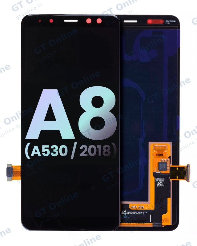 Écran OLED sans châssis pour Samsung Galaxy A8 (A530 / 2018) (pack service origine, toutes couleurs)