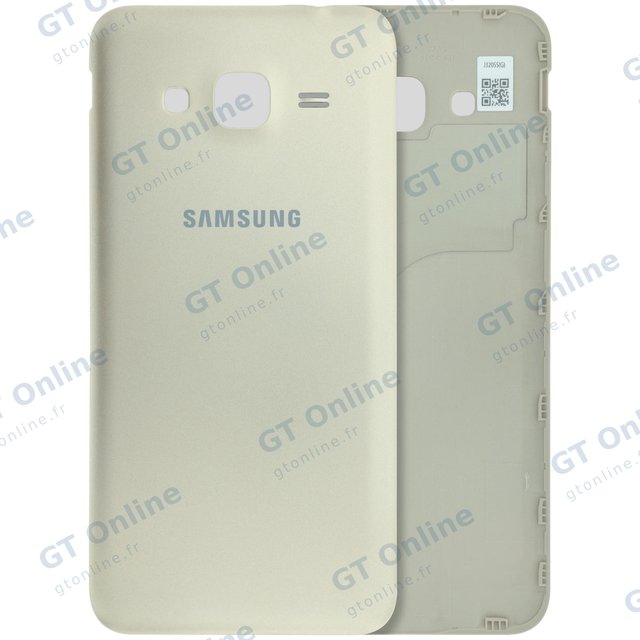 Vitre arrière pour Samsung Galaxy J3 (J320 / 2016) (pack service origine, or)