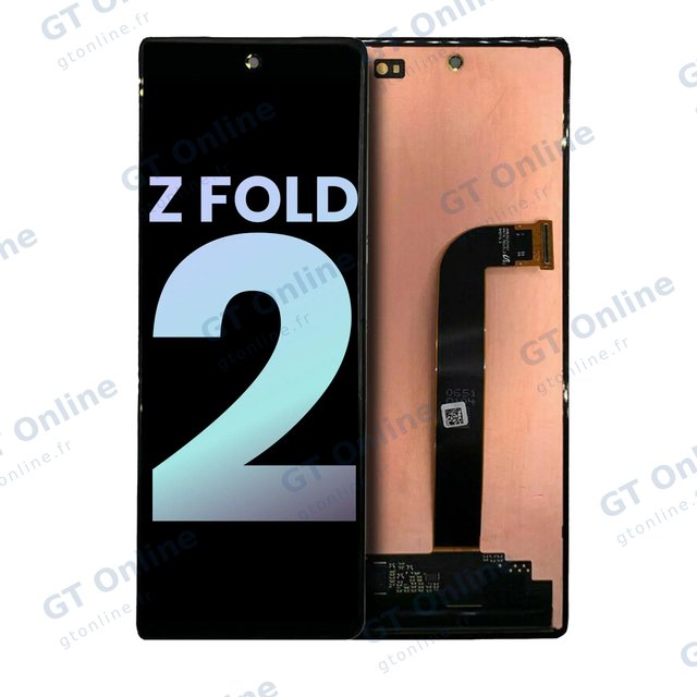 Écran OLED extérieur pour Samsung Galaxy Z Fold 2 5G (pack service origine, toutes couleurs)