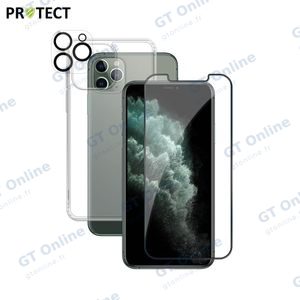Pack de Protection Coque + Protection Lentille + Verre Trempé PROTECT pour Apple iPhone 11 Pro Max Transparent