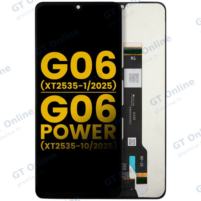 Écran LCD sans châssis pour Motorola Moto G06 (XT2535-1 / 2025) / G06 Power (XT2535-10 / 2025) (reconditionné, toutes couleurs)