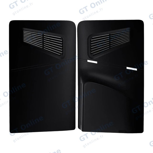 Pièce console de jeu pour Sony PlayStation 5 Slim (noir, lot de 2)