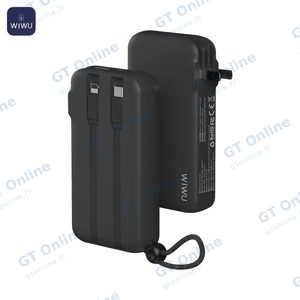 Batterie Externe Power Bank Wiwu JC-23C 10000mAh 3 en 1 (US + UK + EU) 22.5W Noir — vue 2