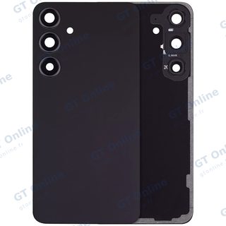 Vitre arrière pour Samsung Galaxy S24 Plus 5G (sans logo, compatible premium, Onyx Black)