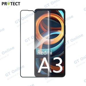 Verre Trempé Intégral PROTECT pour Xiaomi Redmi A3 Noir