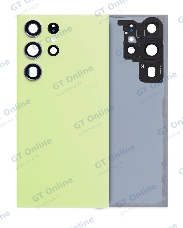 Vitre arrière pour Samsung Galaxy S23 Ultra (pack service origine, Lime)