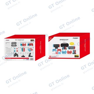 Kit d’accessoires 18 pièces pour Nintendo Switch (station de charge, film, housse, pochette) DOBE TNS-2165