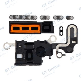 Grille de haut-parleur / micro pour Apple iPhone 15 Plus (noir, lot de 10)