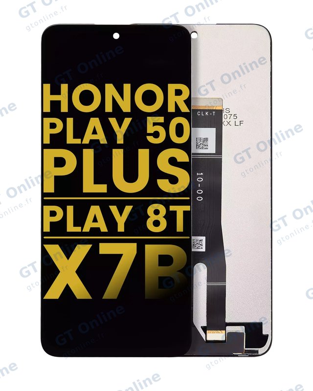 Écran LCD sans châssis pour Honor Play 50 Plus / Play 8T / X7B / 90 Smart (reconditionné, toutes couleurs)