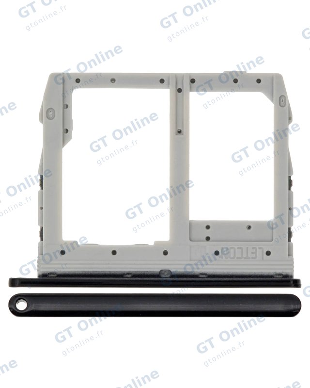 Tiroir SIM pour LG Q60 / K50 ( 2019 / X520 ) / K40S (2019 / X430) (gris)