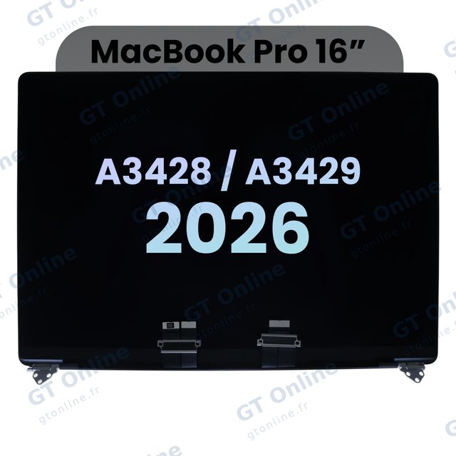 Écran pour Apple MacBook Pro 16" A3428 / A3429 (2026) (origine, noir sidéral)