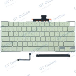 Clavier ANSI US avec Touch ID pour Apple MacBook Neo (2026) (origine, Citrus)