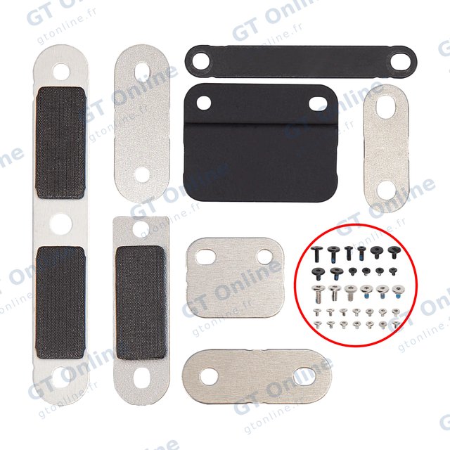 Jeu de petits supports métalliques pour Apple Macbook Pro 14" A2442 (2021) Pro / Max / A2779 (2023) / A2918 (2023) / A2992 (2023) / A3112 (2024) / A3401 (2024) Pro / A3185 (2024) Max