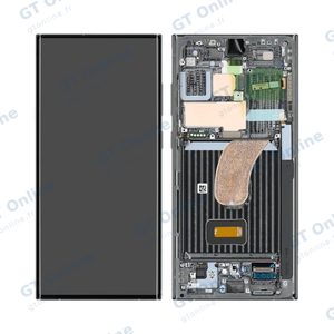 Écran Tactile Soft Oled avec Châssis Samsung Galaxy S23 Ultra 5G S918 (120Hz) Bleu
