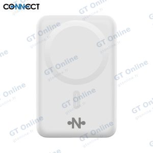 Batterie Externe Power Bank sans Fil Magnétique MagSafe CONNECT MC-BEM10B01 10000mAh 15W Blanc