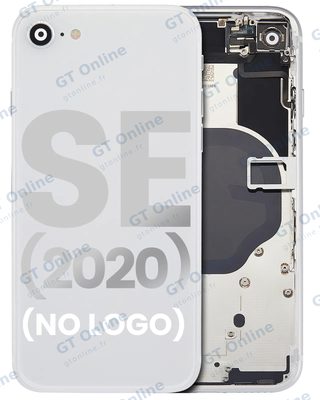 Châssis pour Apple iPhone SE (2020) (sans logo, compatible premium, blanc)