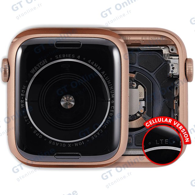 Châssis pour Apple Watch Series 4 (44MM) (origine d'occasion — grade A, Cellular Version, Aluminum / Gold)