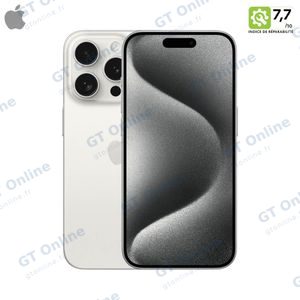 Smartphone Occasion Apple iPhone 15 Pro Max 256Go Grade B Titane Blanc