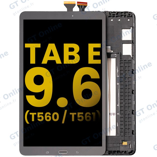 Écran pour Samsung Galaxy Tab E 9.6" (T560 / T561 / T567) (2015) (reconditionné, noir)